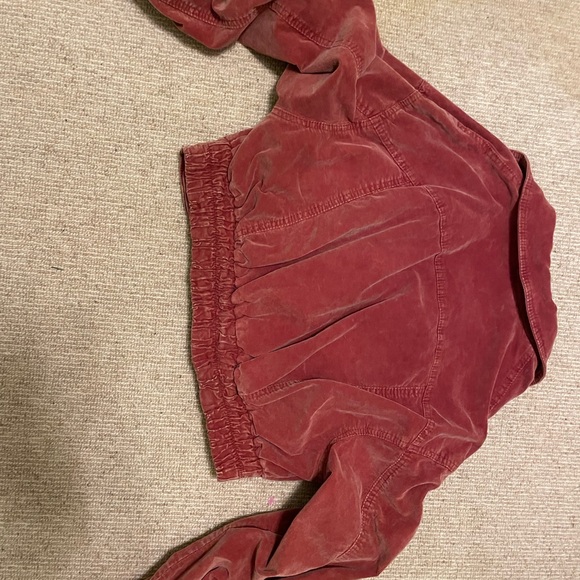 We The Free Vintage Red Bomber Jacket - Picture 4 of 5